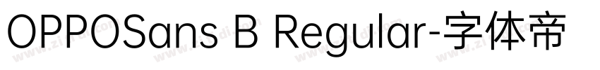 OPPOSans B Regular字体转换